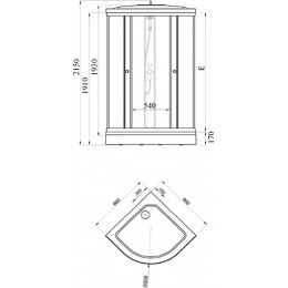 Triton Душевая кабина Стандарт А ДН4 90/90 Щ0000027237