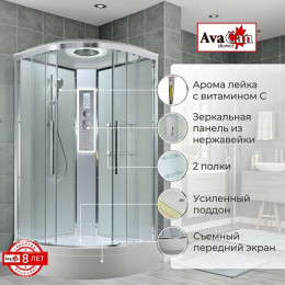 Avacan Душевая кабина 80/80 EM3080LEDT прозрачная