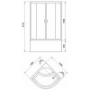 Royal Bath Душевая кабина Fato 100/100 RB100CK-М-CH