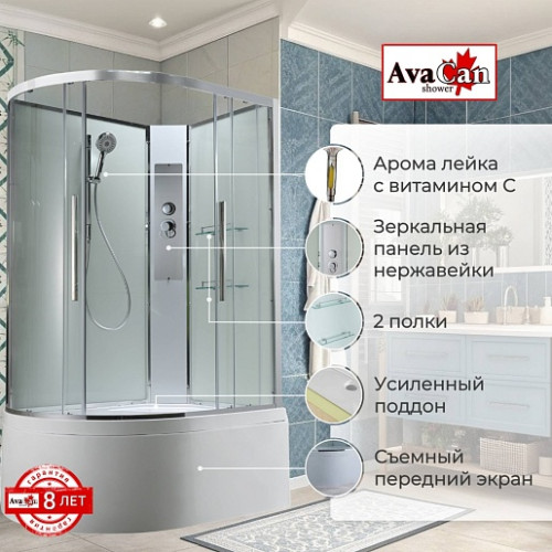 Avacan Душевая кабина 110/80 EM5811RNT прозрачная