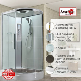 Avacan Душевая кабина 110/80 EM2811LLEDT прозрачная
