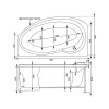 Фронтальная панель для ванны Aquanet Jersey 170 L/R черная 179353