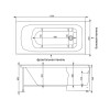 Фронтальная панель для ванны Aquanet Roma 150 182602