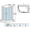 WeltWasser Душевая кабина Werra XL 1201 R