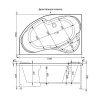 Фронтальная панель для ванны Aquanet Capri 170 L черная 165308