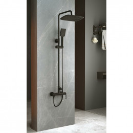 Душевая система BelBagno Acqua ACQUA-DOCM-NERO черный матовый