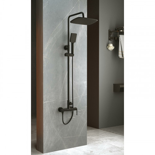 Душевая система BelBagno Acqua ACQUA-DOCM-NERO черный матовый