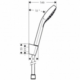 Душевой гарнитур Hansgrohe Croma Select E Vario Port 26425400