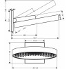 Верхний душ Hansgrohe Rainfinity 26230000, 360*360 мм, 1 режим струи, хром