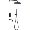 Душевая система Allen Brau Priority 5.31014-31 черный матовый