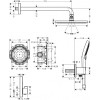 Душевая система Hansgrohe Raindance S 27951000 хром