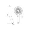 Лейка для душа Iddis SpaHome SPA3F0Bi18, цвет черный