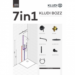 Комплект для душа KLUDI BOZZ 387363976 7 в 1