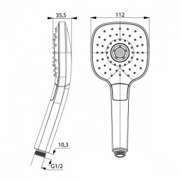 Душевая лейка Iddis Sena SEN3F00i18