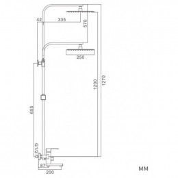 Душевая система Frap F24802 хром