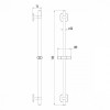 Душевая штанга Iddis Bild BIL7000i17 хром, 75.5 см