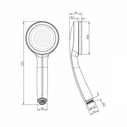 Душевая лейка Iddis SpaHome SPA1F00i18