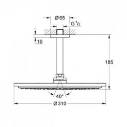 Верхний душ Grohe Rainshower 26067000