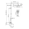 Душевая система WasserKRAFT A188.117.127.087.CH Thermo хром