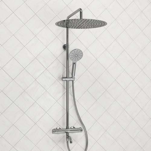 Душевая система WasserKRAFT A188.117.127.087.CH Thermo хром
