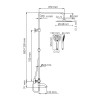Душевая система WasserKRAFT A188.257.155.WM Thermo белая