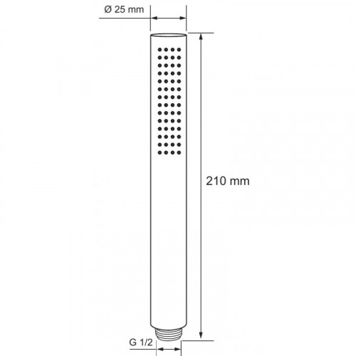 Душевая лейка Aquanet AF000-14B 261832 черный матовый