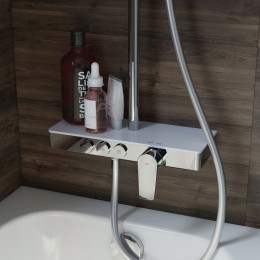 Душевая система Iddis Shelfy SHESB3Bi06 глянцевый хром