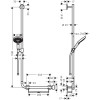 Душевой гарнитур Hansgrohe Raindance Select S 120 U'Comfort 26324400, цвет белый/хром