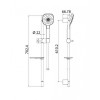 Душевой гарнитур Iddis Sena SEN3F70i16, хром