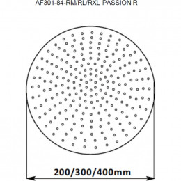 Верхний душ Aquanet Passion R AF301-84-RM круг 242978