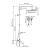 Душевая система WasserKRAFT A188.254.155.WM Thermo белый