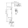 Душевая система WasserKRAFT A113.116.058.CH Thermo хром