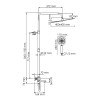 Душевая система WasserKRAFT A199.119.065.087.CH Thermo хром