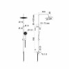 Душевой гарнитур Iddis SpaHome SPA3F0Ci76 с верхней лейкой, цвет хром
