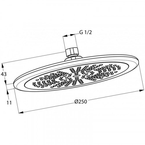Верхний душ Kludi Freshline 6751105-00 хром