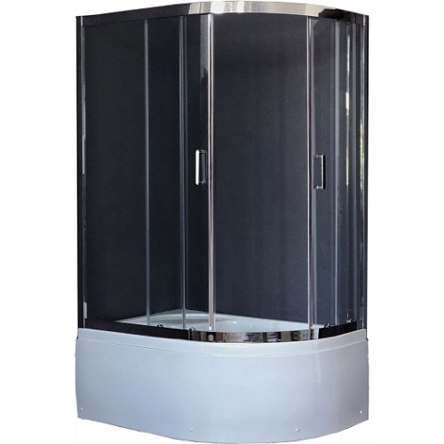Royal Bath Душевой уголок RB 8120BK-T-CH L