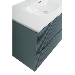 BelBagno Тумба с раковиной Uno 100 подвесная Голубой матовый с раковиной BB-8099-100
