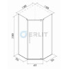 Erlit Душевой уголок ER 10110V-C4