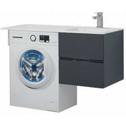 Aquanet Тумба с раковиной Алвита 120 R серый антрацит