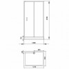Aquanet  Душевой уголок "Alfa 140x80-12" 168418