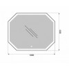 BelBagno Зеркало SPC-OTT-1000-800-LED-TCH
