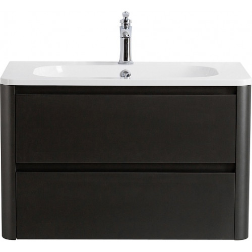 Cezares Тумба с раковиной Relax 80 подвесная оружейная сталь