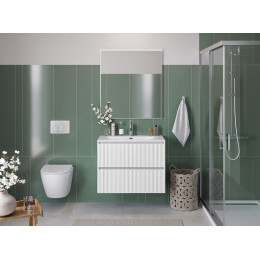 BelBagno Тумба с раковиной Uno 90 подвесная Bianco Opaco с раковиной BB-8099-90