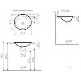 Vitra Раковина S20 5468B003-0001