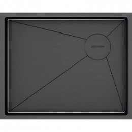 Мойка для кухни Paulmark Next-Skew PM885444-GM 54x44 вороненая сталь