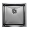 Мойка MIXLINE подстольный монтаж 45х45 (3,0) вып 3 1/2, 20см с сифоном сатин PRO (547225)