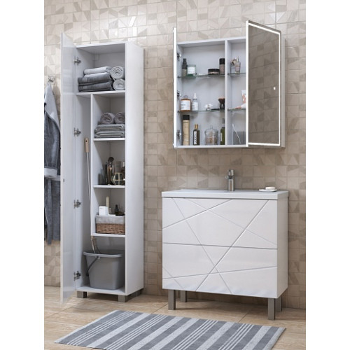 Vigo Шкаф пенал Geometry 450 белый
