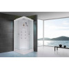 Royal Bath Душевая кабина HP RB 80HP2-M 80x80 с г/м стекло матовое профиль белый