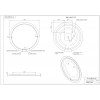 Зеркало LED 012 design 88x88