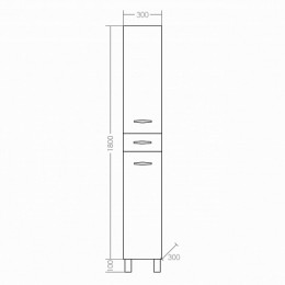 СанТа Шкаф-пенал Монарх 30
